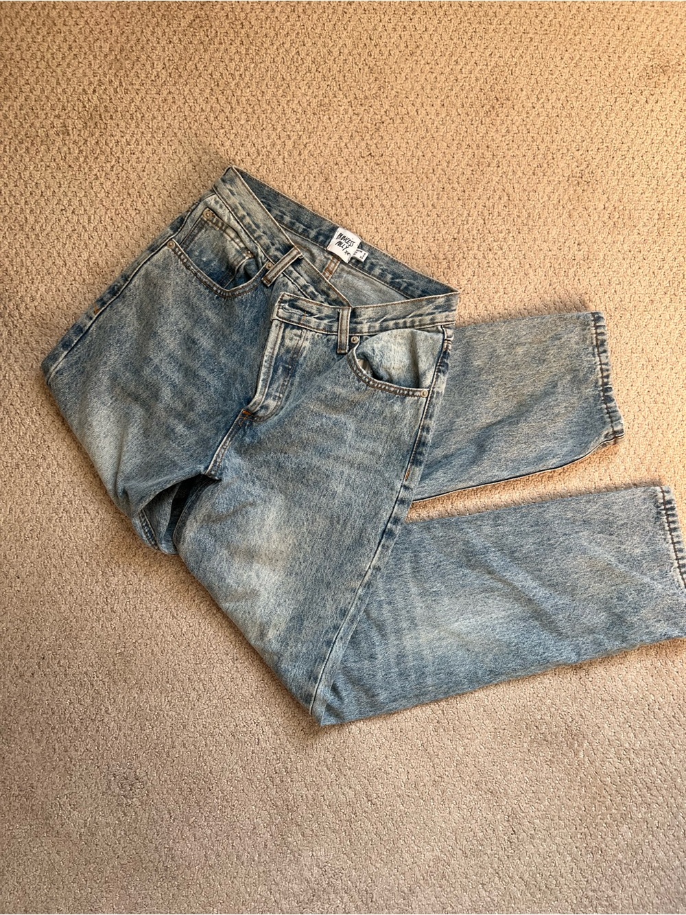 Princess Polly Faded Light Blue High-Rise Jeans